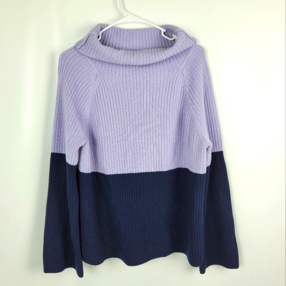 ANN TAYLOR 100% Cashmere Wide Sleeve Sweater Sz Large
